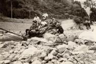 A view of quarrying and processing of Iyo Aoshi 1