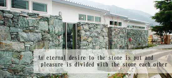 An eternal desire to the stone is put and pleasure is divided with the stone each other